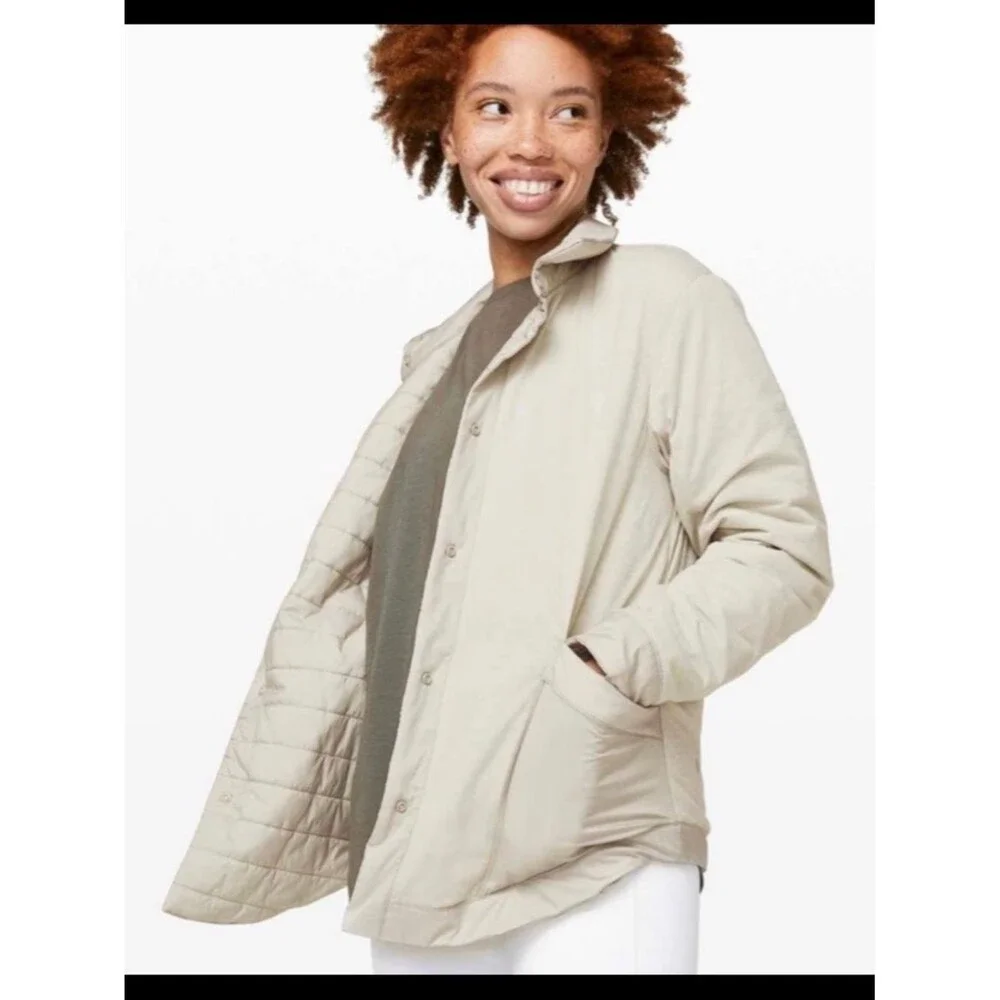 Lululemon Switch Please Shacket Jacket Silverstone Glyde PrimaLoft Womens Size 4
